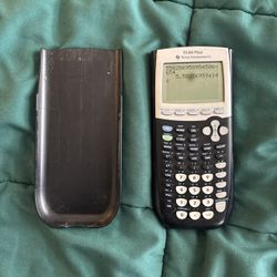 Texas Instruments TI-84 Plus Graphing Calculator w/ Cover - Working/Tested