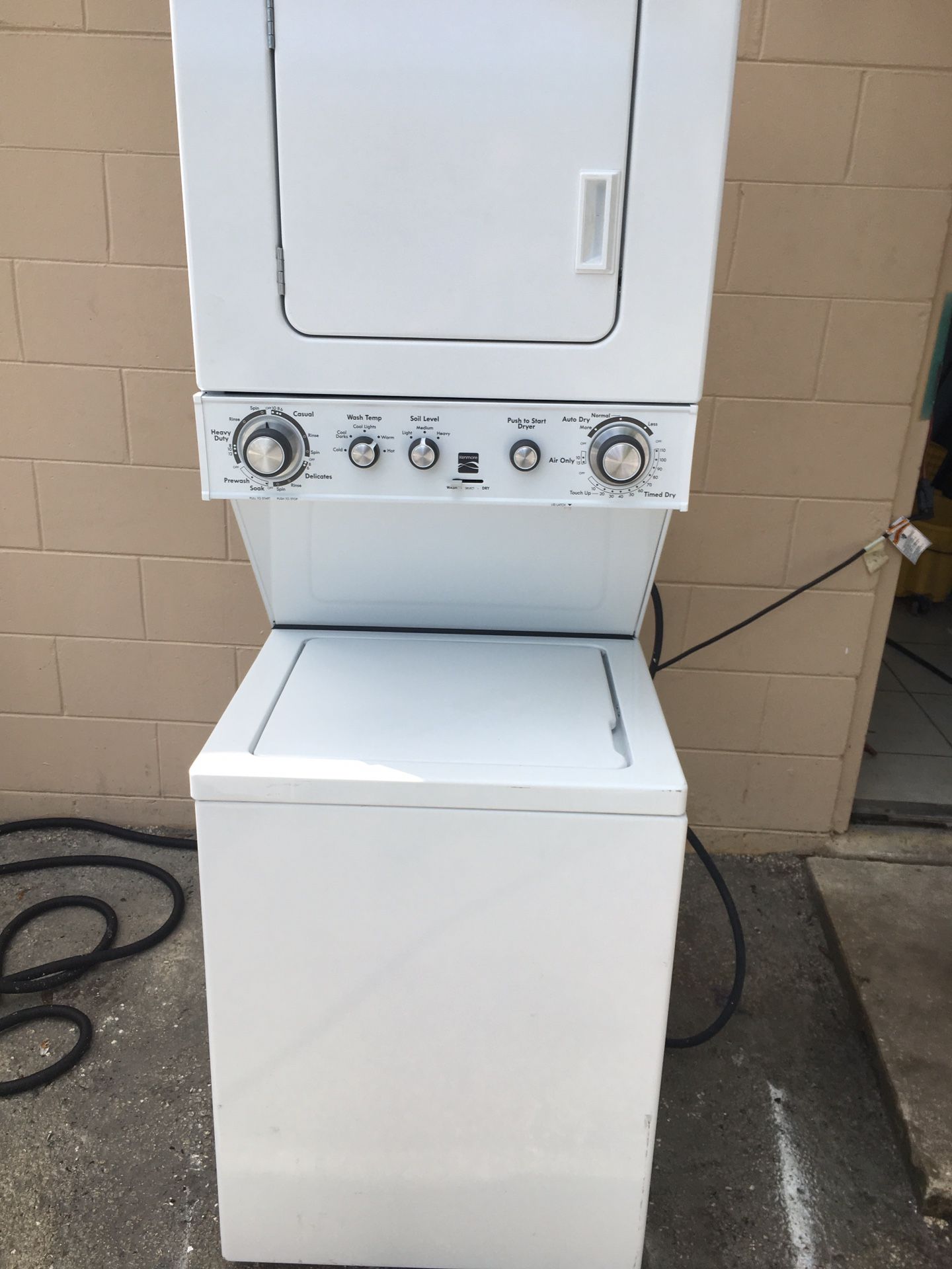 Kenmore 24 inch washer dryer combo use only 110 Volt
