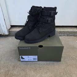 Timberland Jayne Wp Double Buckle Women's Boot Black Nubuck
