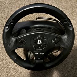 Thrustmaster T80 Racing Wheel with Pedals – PS3 / PS4 / PS5 / PC Compatible 