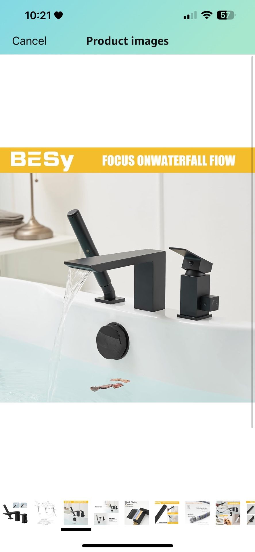 BESy Brass Waterfall Faucet