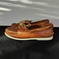 Sperry Z1171* Men's Brown Leather Authentic Original Boat Shoe (Size  11.5)
