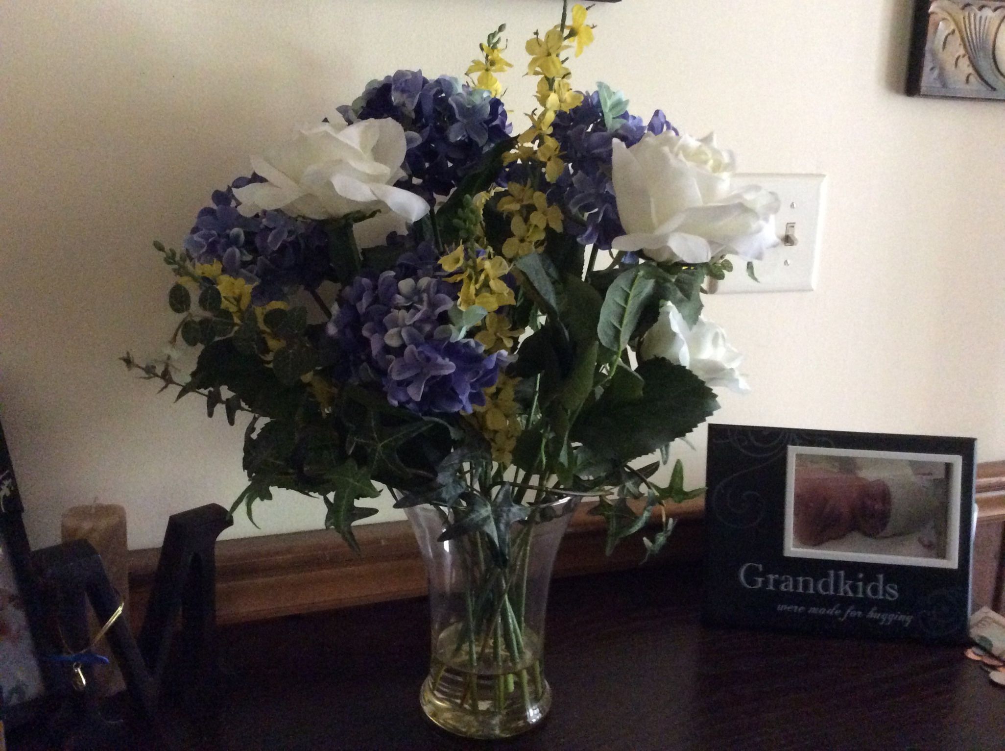 Silk Flowers In Vase 