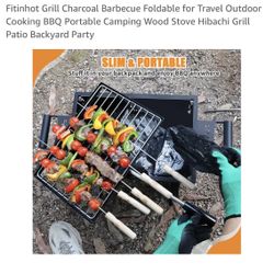 Portable charcoal grill