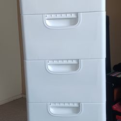 Cajonera De Plastico Alta, De 5 Cajones Y Rueditas. 5 Tier, Tall Plastic Storage Drawer With Wheels. 