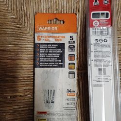 Milwaukee sawzall blade and warrior blade 6&5 piece
