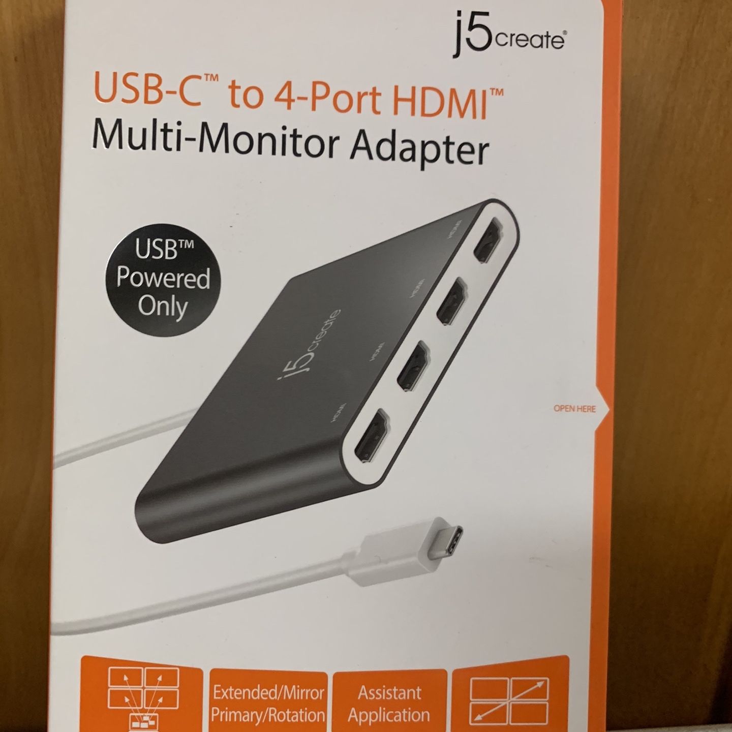 #36 J5 Create USB-C To 4-port HDMI Multi-monitor Adapter