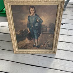 Antique Oil Painting , The Collectible Blue Boy!