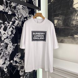 Burberry White T-shirt 2024 New 