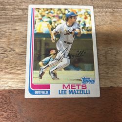 1982 TOPPS BASEBALL LEE MAZZILLI #465 METS