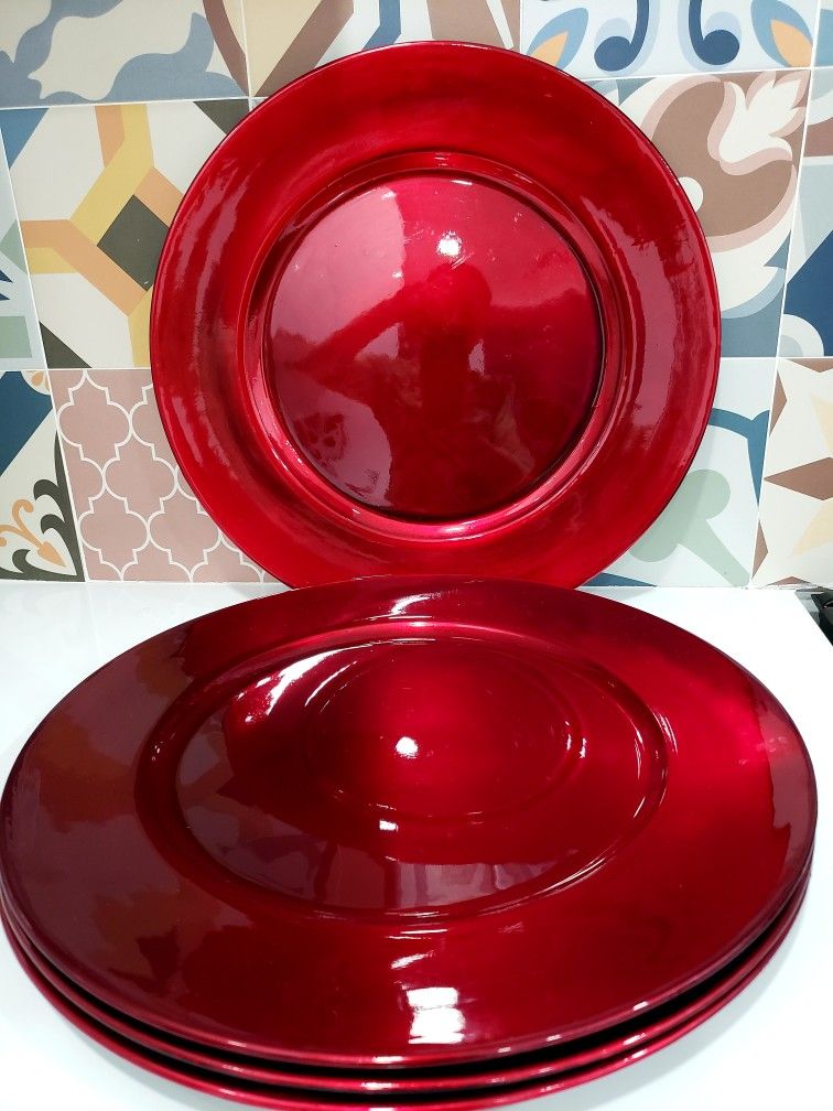 4 Potter Barn Charger Plate