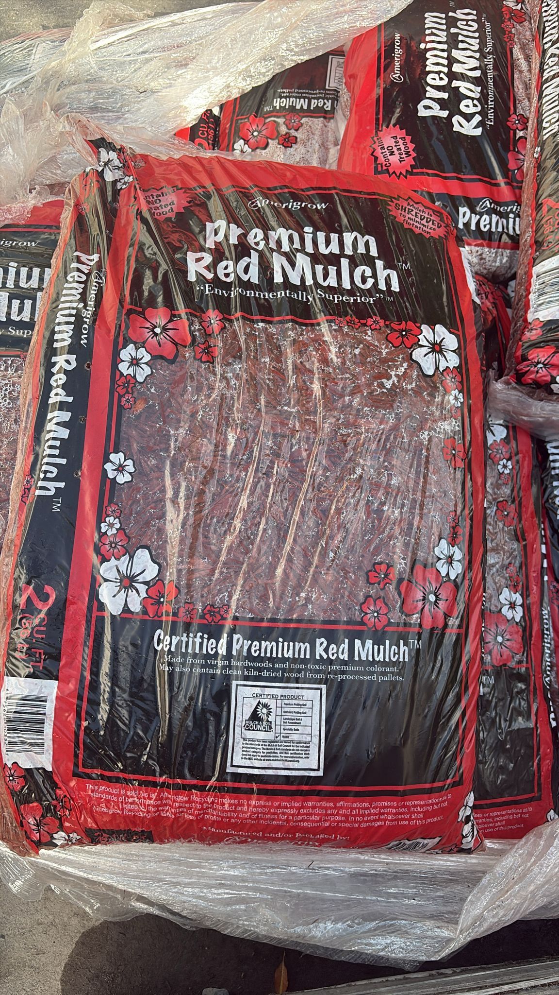 Red Premium Mulch - Pallet