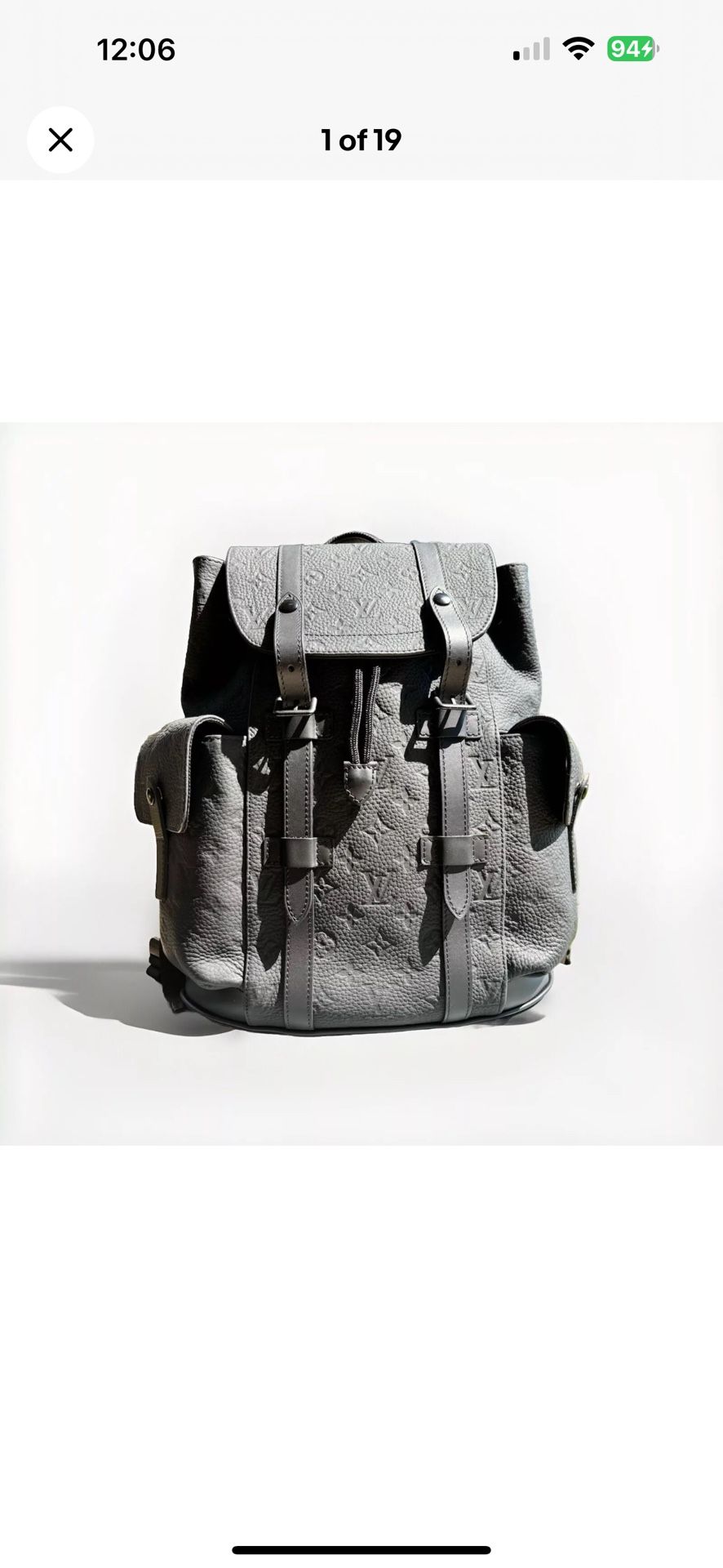 Louis Vuitton Backpack PM Christopher Black