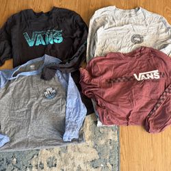 Men Clothes Vans Long Sleeve Shirts Size Medium $4 Each 