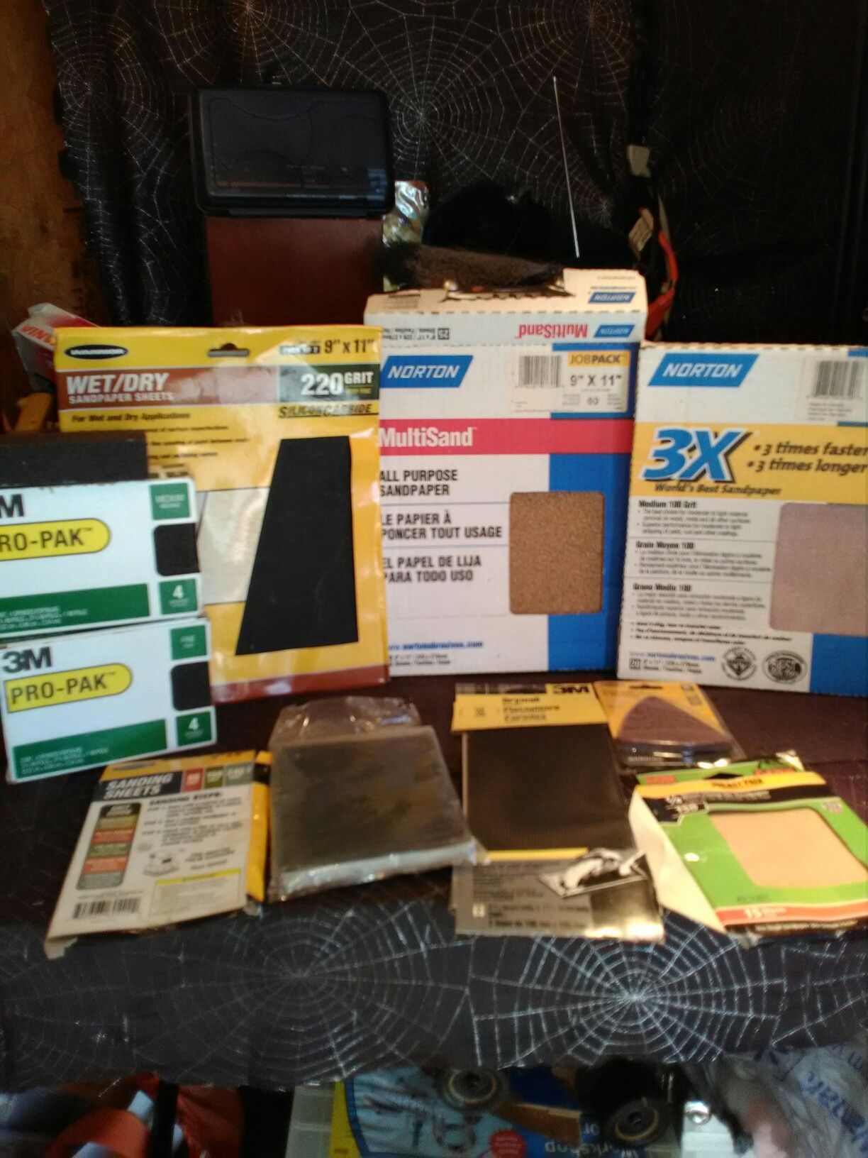 Sandpaper and sanding sponges lot