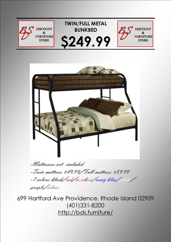Twin Over Full Metal Bunk Bed For In Providence Ri Offerup