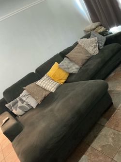 FREE Charcoal Gray “Left Side” Chaise Couch