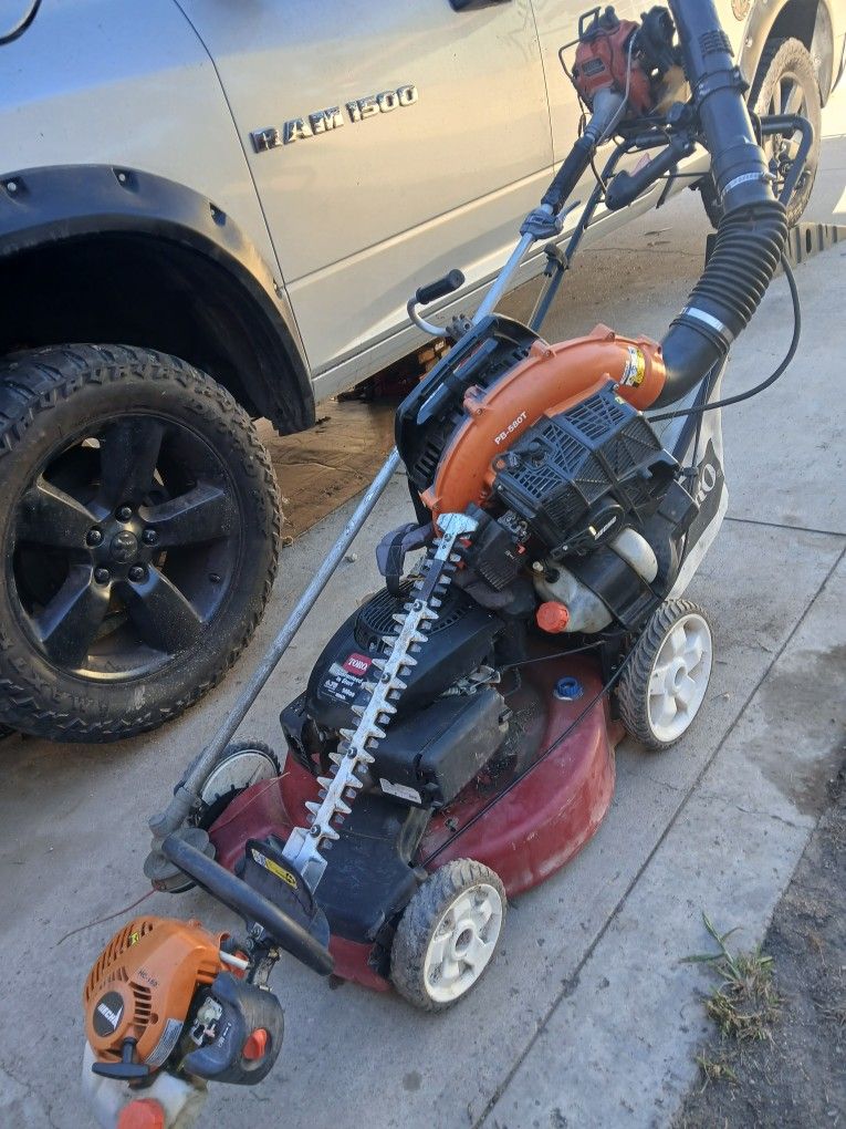 TORO CRATIS BLOWER ECHO BUENAS CONDITION Y TRIMA ECHO Y GUIRA KAWASAKI TODO BARATO POR TODAS