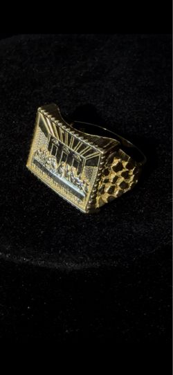 10k Gold Last Supper Ring