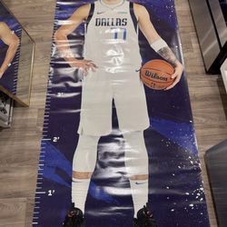 panini luka doncic cutout poster life size 6.5 Ft x 3 Ft  78 Inch x 37 Inch