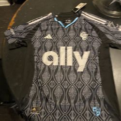 Charlotte FC Jerseys Kids Sizes Small Up To XL With shorts 