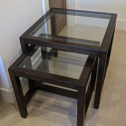 Pair Of End Tables (Pottery Barn)