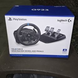Logitech G923 Racing Wheel and Pedals (NEW IN BOX SEALED)