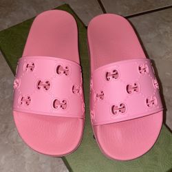 Pink Gucci Slides 