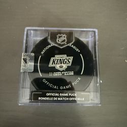LA Kings Official Game Puck Kopitar 1500 Game Edition 
