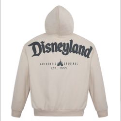 Adults Disneyland Beige & Gray Zip Up Sweater