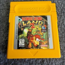 Donkey Kong Land 2 Nintendo Game Boy Tested & Saves w/ Case