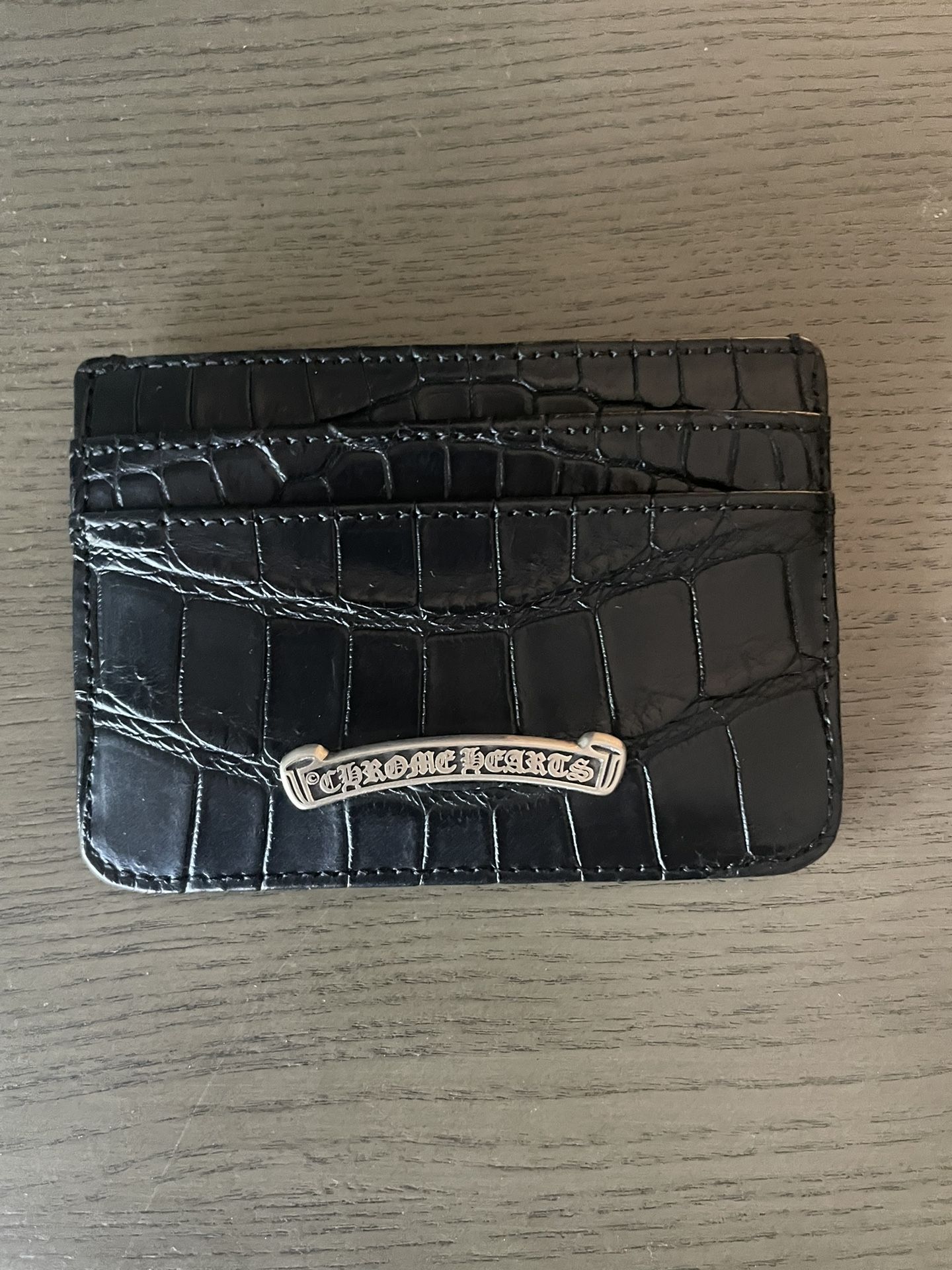 Chrome Hearts Alligator Card Holder Wallet