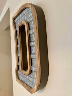 Metal & Wood Initial Letters - Wall Decor
