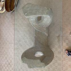 Coffee Table Stone And Glass