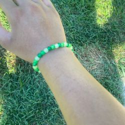 Green Beaded Bracelet