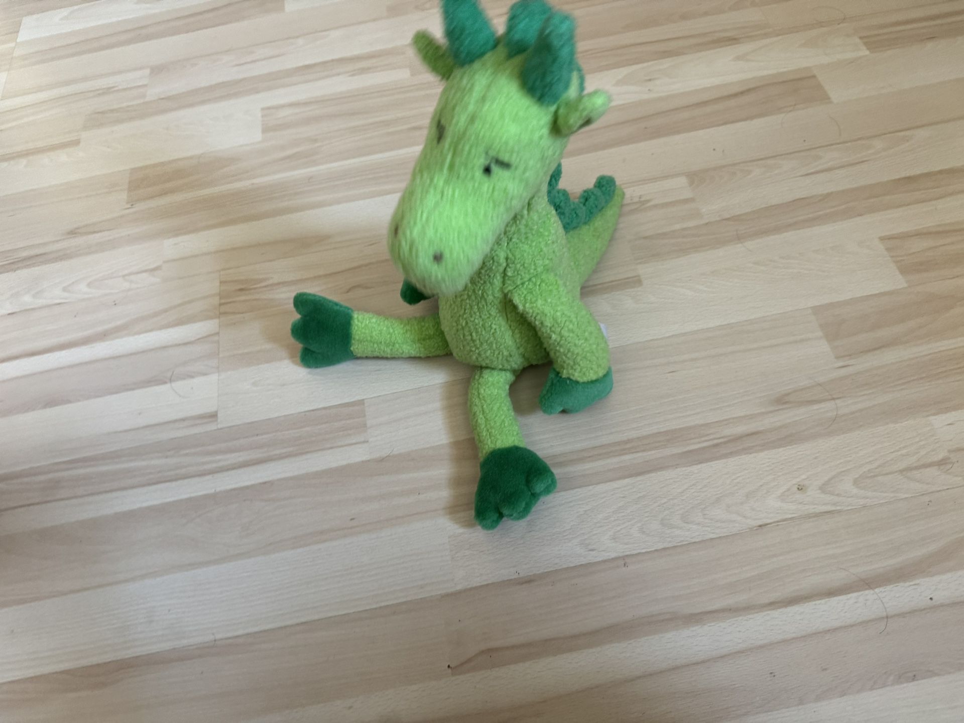Manhattan Toy Company Plush Green Dragon 2000 13”