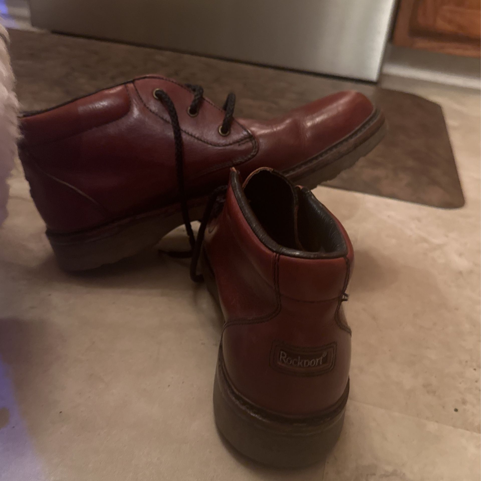 Men Rockport Boots! Brown As 9 1/2M