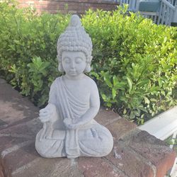 Buddha Statue Concrete Zen Garden Asian Art