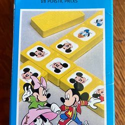 Vintage 1980's Walt Disney's Mickey & Friends Dominoes