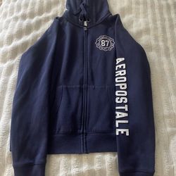 Aeropostale Navy Blue Zip Up