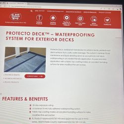 Protector Deck Waterproofing Membrane For Exterior Decks