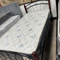 Twin Bed Frame With Mattress Available 
