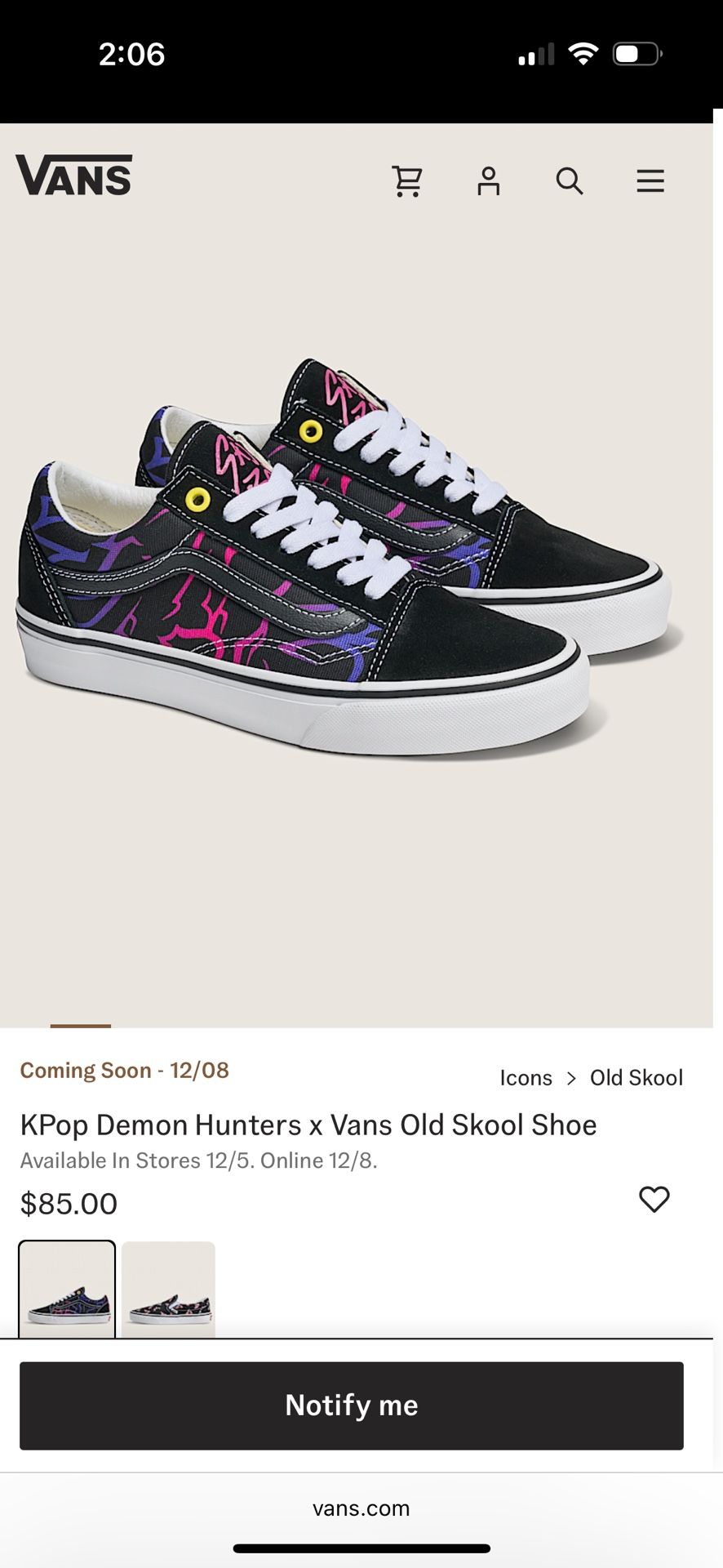 Saja Boys Vans Size 9 Men