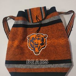 NFL Chicago Bears Bohemian knit backpack.  Excellent condition 