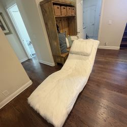 Fuzzy lounge chair