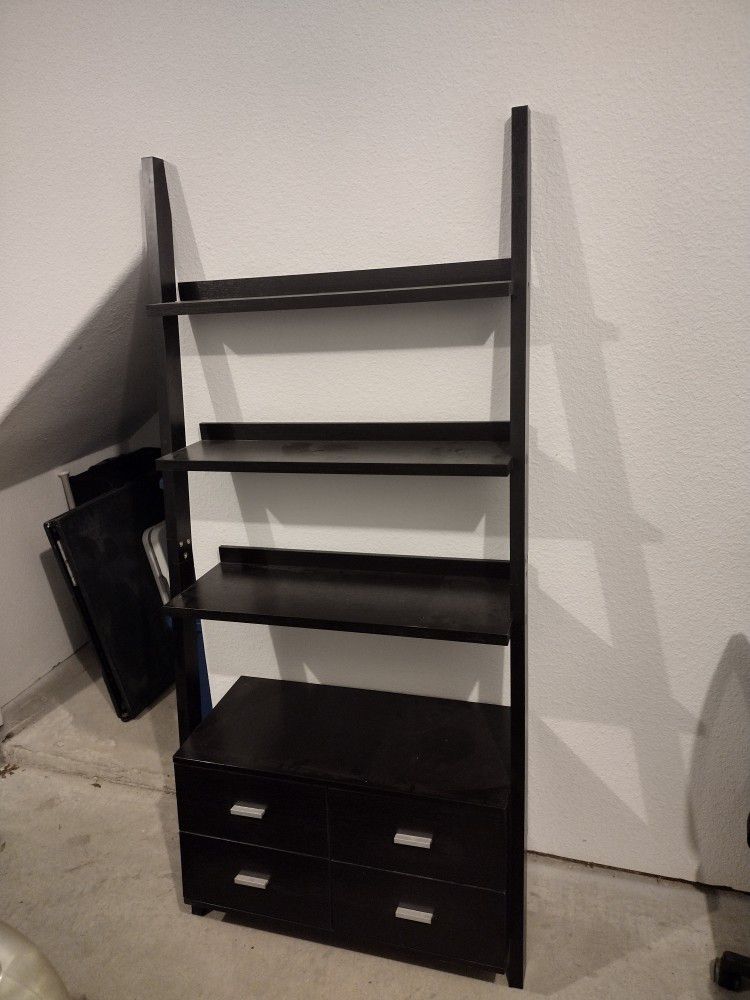 
2 Bowery Hill 4 Shelf Ladder Bookcase in Cappuccino