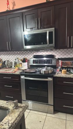 LG stove, microwave and dishwasher