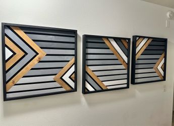 Wooden Wall Art, Contemporary Art Piece, Art For Hallway