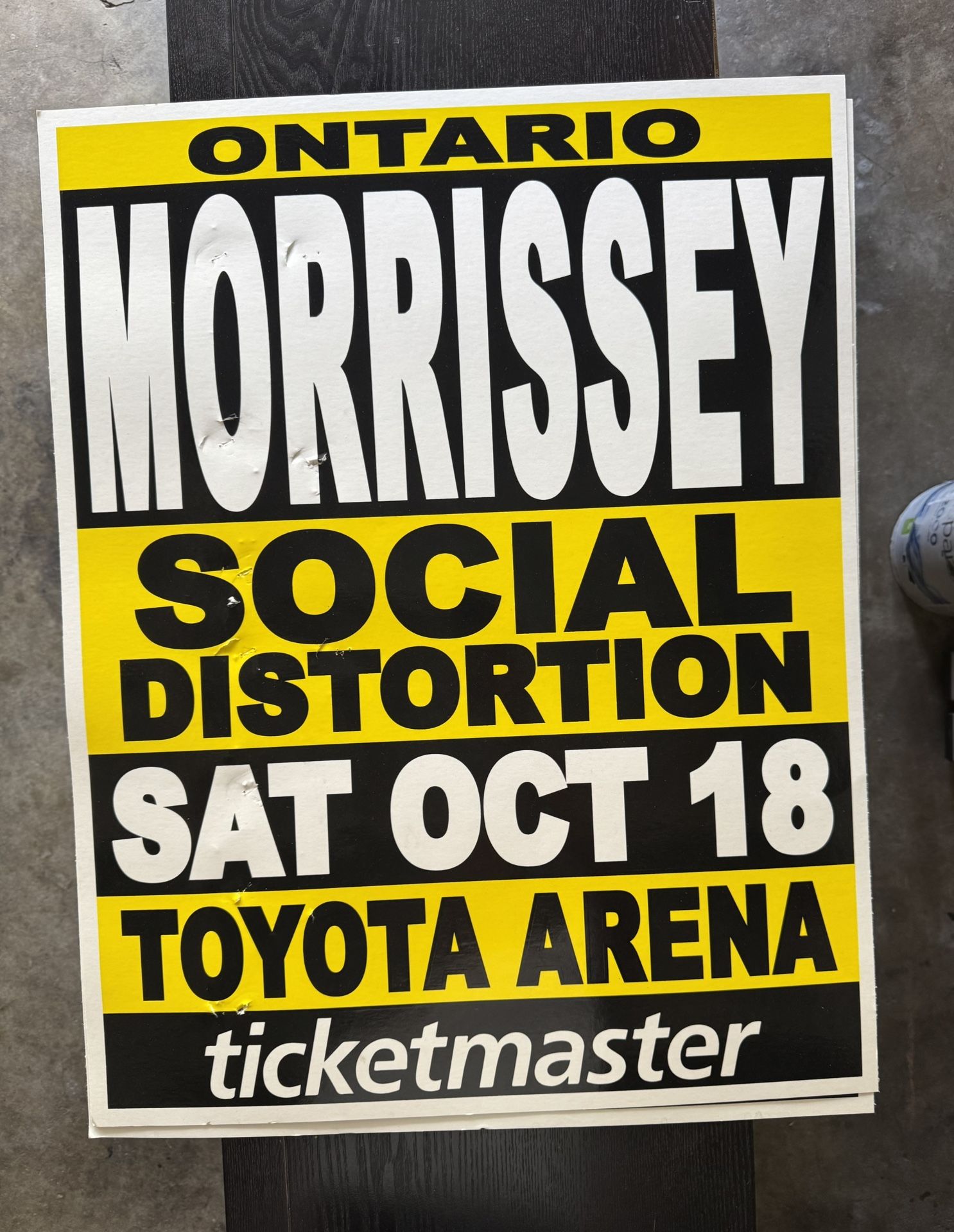 MORRISSEY / SOCIAL DISTORTION CONCERT POSTER