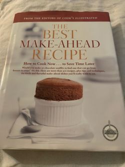 Cook book, make ahead recipes